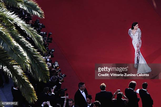 Actress Eva Longoria attends the Premiere of 'Inside Out' during the 68th annual Cannes Film Festival on May 18, 2015 in Cannes, France.
