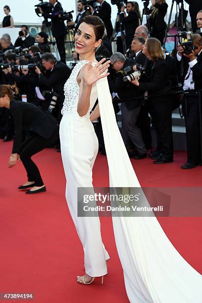 Cansu Dere attends the "Inside Out" Premiere during the 68th annual Cannes Film Festival on May 18, 2015 in Cannes, France.