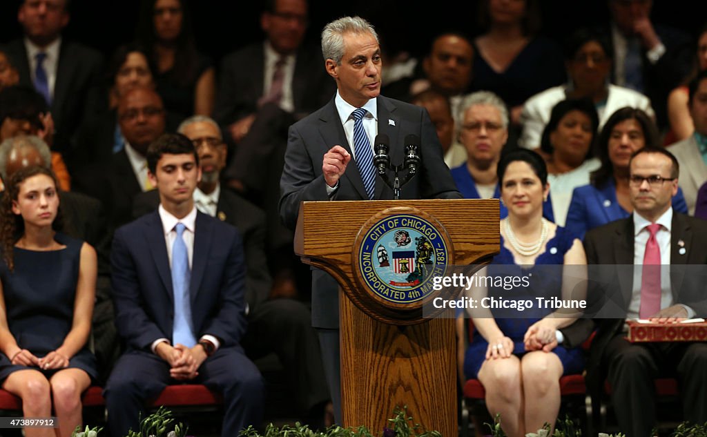 Emanuel focuses on disadvataged youth in Chicago in second inaugural speech