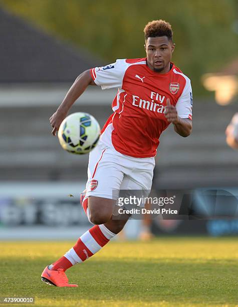 Serge Gnabry of Arsenal during the match between Arsenal U21s and Wolverhampton Wanderers U21s at Meadow Park on May 18, 2015 in Borehamwood, England.