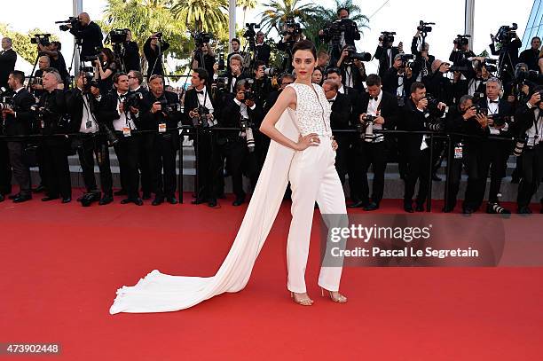 Cansu Dere attends the Premiere of "Inside Out" during the 68th annual Cannes Film Festival on May 18, 2015 in Cannes, France.