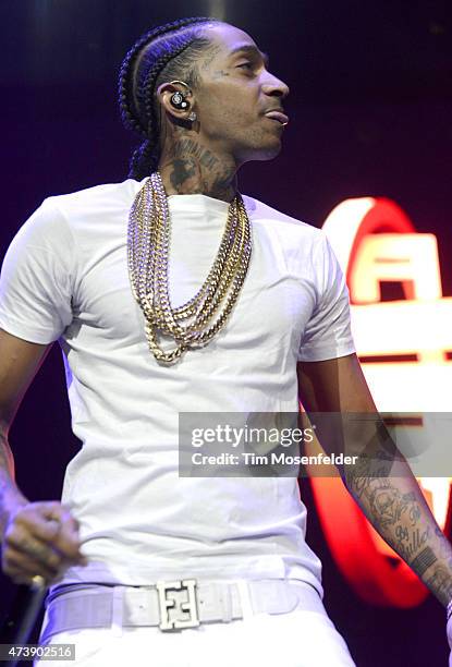 Nipsey Hussle performs during Power 106's Powerhouse 2015 at Honda Center on May 16, 2015 in Anaheim, California.