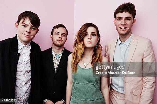 Echosmith, composed of four siblings: Graham, Sydney, Noah, and Jamie Sierota, pose for a portrait pose for a portrait at Rock In Rio on May 16, 2015...