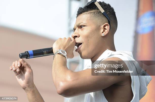 Bryshere Y. Gray aka Yazz performs during Power 106's Powerhouse 2015 at Honda Center on May 16, 2015 in Anaheim, California.