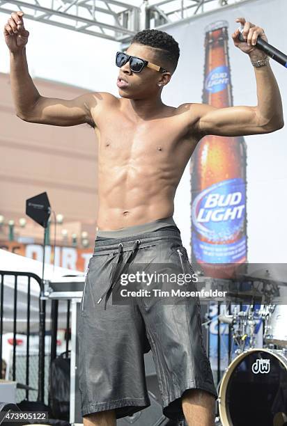 Bryshere Y. Gray aka Yazz performs during Power 106's Powerhouse 2015 at Honda Center on May 16, 2015 in Anaheim, California.