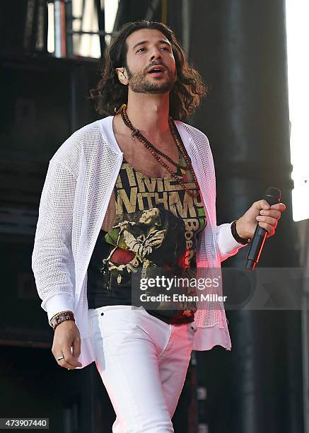 Singer/guitarist Nasri Atweh of Magic! performs during Rock in Rio USA at the MGM Resorts Festival Grounds on May 16, 2015 in Las Vegas, Nevada.