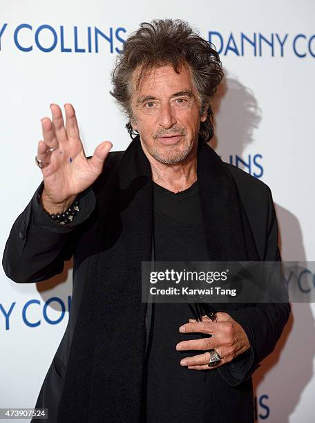 Al Pacino attends the UK Premiere of "Danny Collins" at Ham Yard Hotel on May 18, 2015 in London, England.