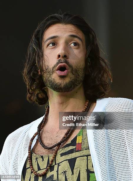 Singer/guitarist Nasri Atweh of Magic! performs during Rock in Rio USA at the MGM Resorts Festival Grounds on May 16, 2015 in Las Vegas, Nevada.