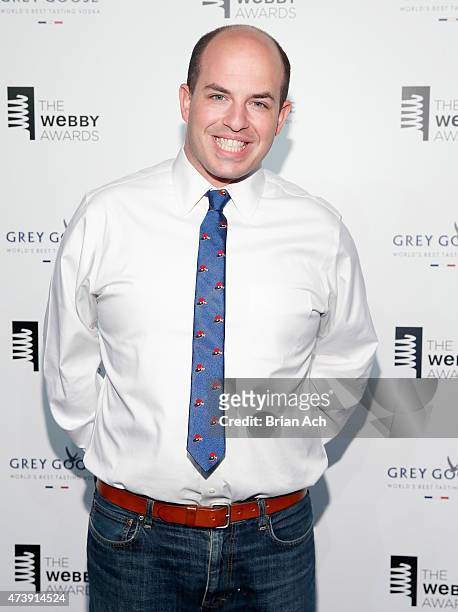 Journalist Brian Stelter attends the 19th Annual Webby Awards on May 18, 2015 in New York City.