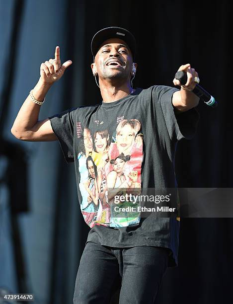 Rapper Big Sean performs during Rock in Rio USA at the MGM Resorts Festival Grounds on May 16, 2015 in Las Vegas, Nevada.