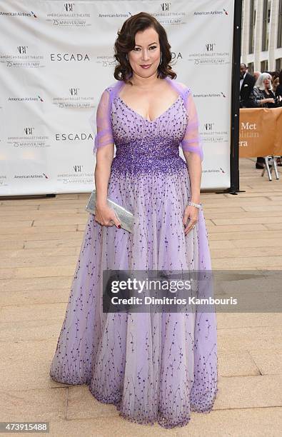 Actress Jennifer Tilly attends the American Ballet Theatre's 75th Anniversary Diamond Jubilee Spring Gala at The Metropolitan Opera House on May 18,...