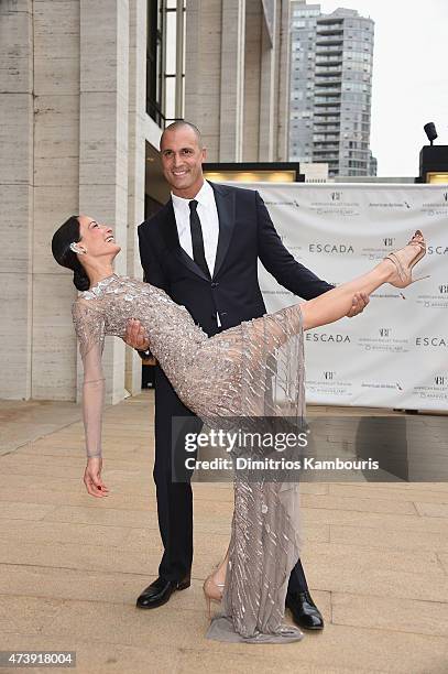 Nigel Barker and Cristen Barker attend the American Ballet Theatre's 75th Anniversary Diamond Jubilee Spring Gala at The Metropolitan Opera House on...