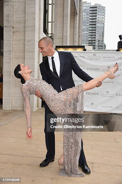 Nigel Barker and Cristen Barker attend the American Ballet Theatre's 75th Anniversary Diamond Jubilee Spring Gala at The Metropolitan Opera House on...