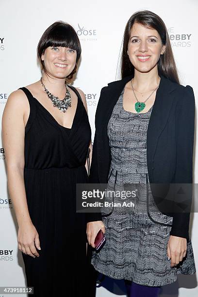 Meghan Murphy and Co-founder of HandUp.org Rose Broome attend the 19th Annual Webby Awards on May 18, 2015 in New York City.