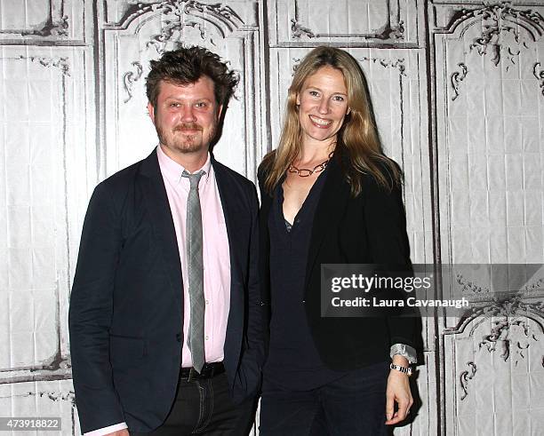 Beau Willimon and Jennifer Baumgardner attend AOL Build Speakers Series: Beau Willimon and Jennifer Baumgardner at AOL Studios In New York on May 18,...