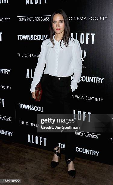 Actress Jennifer Connelly attends The Cinema Society with Town & Country host a special screening of Sony Pictures Classics' "Aloft" at Tribeca Grand...