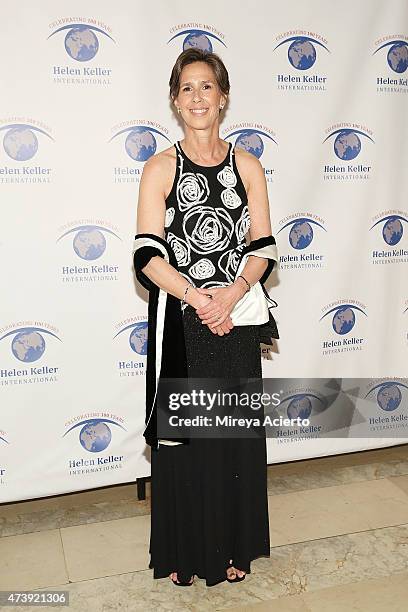 President/CEO of Helen Keller International, Kathy Spahn attends the 2015 Spirit of Helen Keller Gala at The New York Public Library on May 18, 2015...