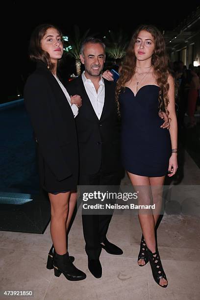 Haya Abu Khadra, Women's Creative Director of Calvin Klein Collection Francisco Costa and Sama Abu Khadra attend IFP, Calvin Klein Collection &...