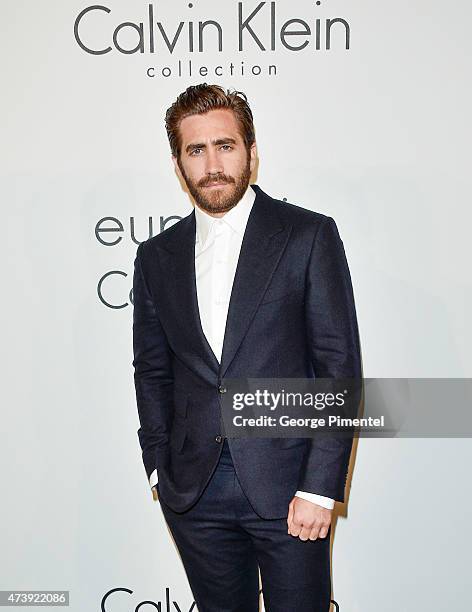 Jake Gyllenhaal attends IFP, Calvin Klein Collection & euphoria Calvin Klein celebrate Women in Film at the 68th Cannes Film Festival on May 18, 2015...
