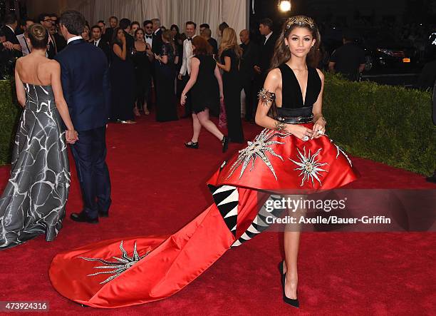 Actress/singer Zendaya attends the 'China: Through The Looking Glass' Costume Institute Benefit Gala at the Metropolitan Museum of Art on May 4, 2015...