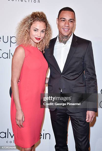 Stephanie Bertram Rose and Gregory van der Wiel attends IFP, Calvin Klein Collection & euphoria Calvin Klein celebrate Women in Film at the 68th...