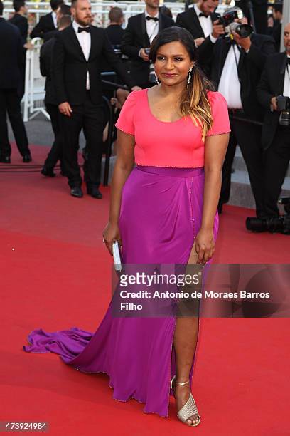 Mindy Kaling attends the "Inside Out" premiere during the 68th annual Cannes Film Festival on May 18, 2015 in Cannes, France.