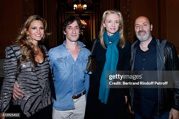 Ulla Parker, Star Dancer Benjamin Pech, Louis Vuitton's executive vice president, Delphine Arnault and and Director Cedric Klapisch attend Star...