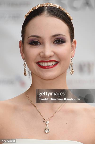 Ballet Dancer Christine Shevchenko attends the American Ballet Theatre's 75th Anniversary Diamond Jubilee Spring Gala at The Metropolitan Opera House...