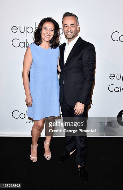 Executive Director of IFP Joana Vicente, and Women's Creative Director of Calvin Klein Collection Francisco Costa attend IFP, Calvin Klein Collection...