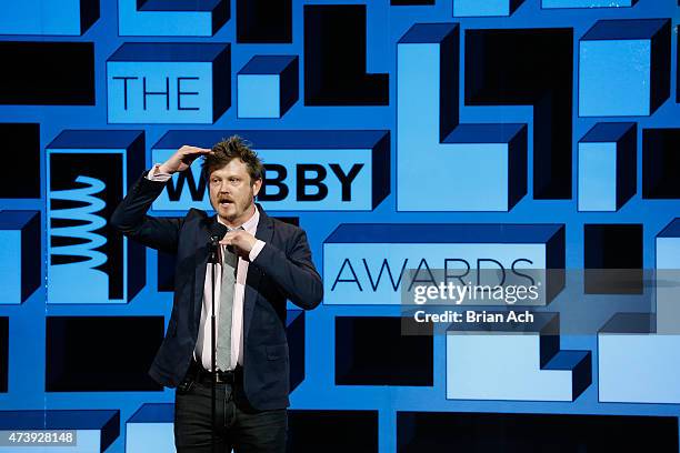 Beau Willimon speaks on stage at the 19th Annual Webby Awards on May 18, 2015 in New York City.