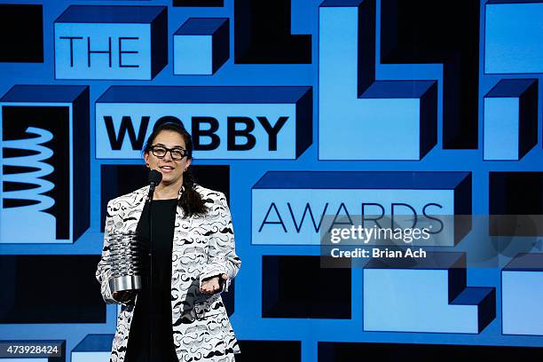 Of Do Something Inc. Nancy Lublin accepts the Webby Award for Youth Websites at the 19th Annual Webby Awards on May 18, 2015 in New York City.