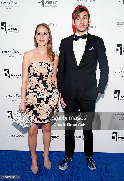 Samantha Freedman and Internet personality Jake Roper attend the 19th Annual Webby Awards on May 18, 2015 in New York City.