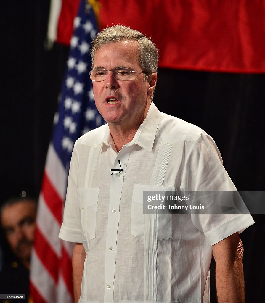 Jeb Bush Attends Reception Hosted By Right To Rise PAC
