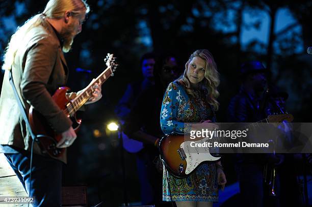 Tedeschi Trucks Band performs the 2015 Central Park Summerstage - Tedeschi Trucks Band With Spirit Family Reunion at Rumsey Playfield, Central Park...