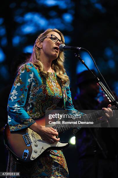 Susan Tedeschi of Tedeschi Trucks Band performs the 2015 Central Park Summerstage - Tedeschi Trucks Band With Spirit Family Reunion at Rumsey...