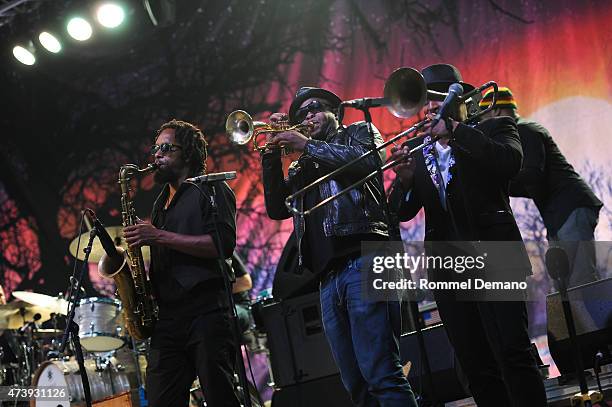 Tedeschi Trucks Band performs the 2015 Central Park Summerstage - Tedeschi Trucks Band With Spirit Family Reunion at Rumsey Playfield, Central Park...