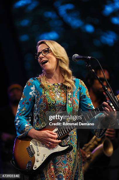 Susan Tedeschi of Tedeschi Trucks Band performs the 2015 Central Park Summerstage - Tedeschi Trucks Band With Spirit Family Reunion at Rumsey...