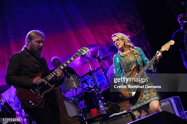 Tedeschi Trucks Band performs the 2015 Central Park Summerstage - Tedeschi Trucks Band With Spirit Family Reunion at Rumsey Playfield, Central Park...