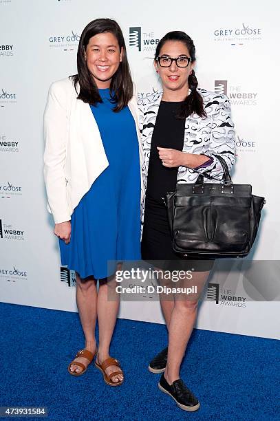 Naomi Hirabayashi and Nancy Lublin attend the 19th Annual Webby Awards at Cipriani Wall Street on May 18, 2015 in New York City.