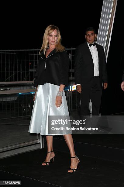 Uma Thurman sighted at the Chopard G.O.L.D. Party in Cannes, 2015 May 18, in Cannes, France.