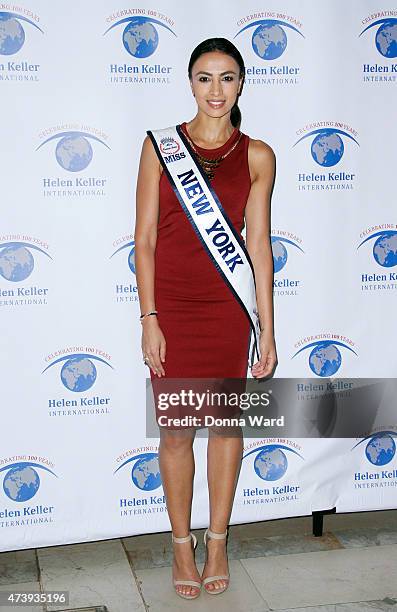 Miss New York Iman Oubou attends the 2015 Spirit of Helen Keller Gala at The New York Public Library on May 18, 2015 in New York City.