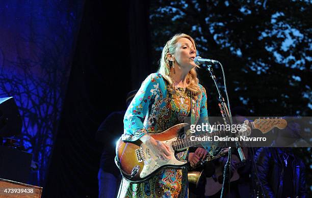 Susan Tedeschi of Tedeschi Trucks Band performs during the 2015 Central Park Summerstage - Tedeschi Trucks Band With Spirit Family Reunion at Rumsey...