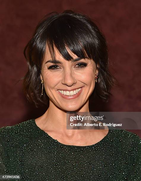 Actress Constance Zimmer attends the Los Angeles special screening of "Results" at Landmark Theatre on May 18, 2015 in Los Angeles, California.