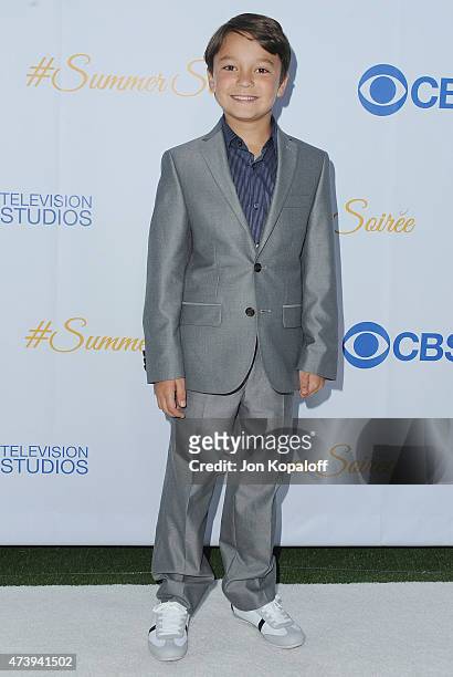 Actor Pierce Gagnon arrives at CBS Television Studios 3rd Annual Summer Soiree Party at The London Hotel on May 18, 2015 in West Hollywood,...