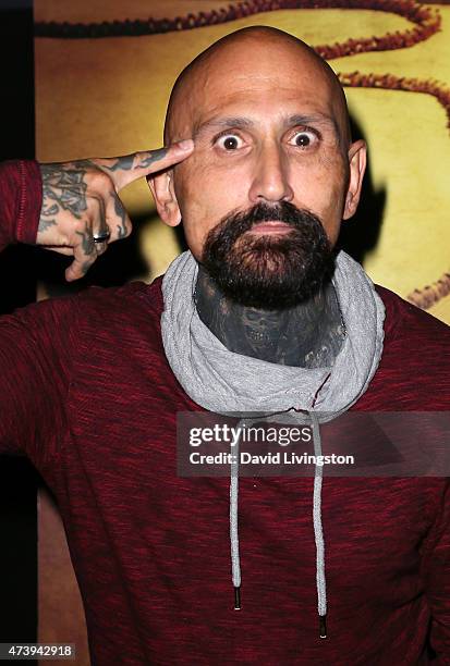 Actor Robert LaSardo attends the premiere of IFC Midnight's "The Human Centepede 3 at the TCL Chinese 6 Theatres on May 18, 2015 in Hollywood,...