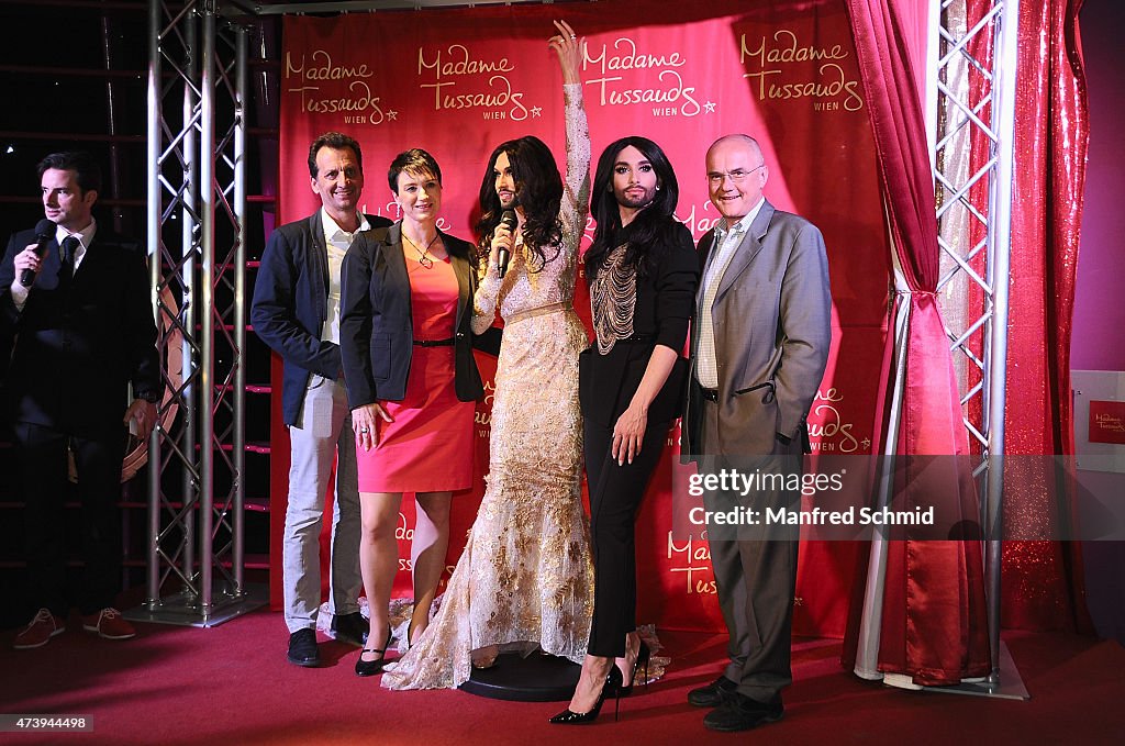 Conchita Wurst Presents Her Wax Figure At Madame Tussauds Vienna