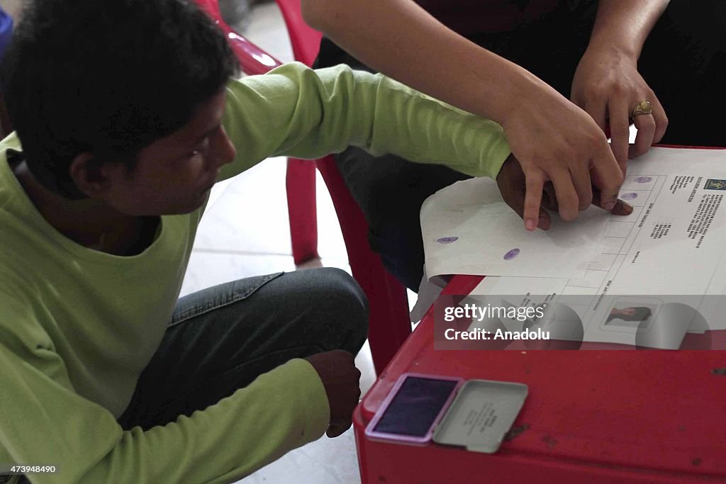 Rohingya migrants located in Medan