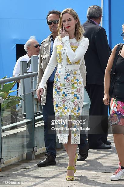 Emily Blunt is seen on day 7 of the 68th annual Cannes Film Festival on May 19, 2015 in Cannes, France.
