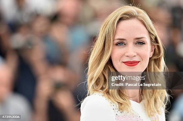 Emily Blunt attends a photocall for "Sicario" during the 68th annual Cannes Film Festival on May 19, 2015 in Cannes, France.