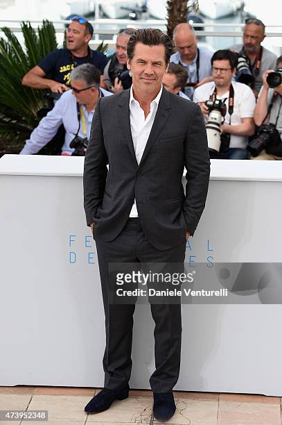 Actor Josh Brolin attends a photocall for "Sicario" during the 68th annual Cannes Film Festival on May 19, 2015 in Cannes, France.